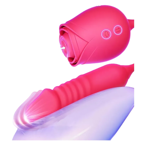 Camila en acción: succión y vibración combinadas para una estimulación intensa.