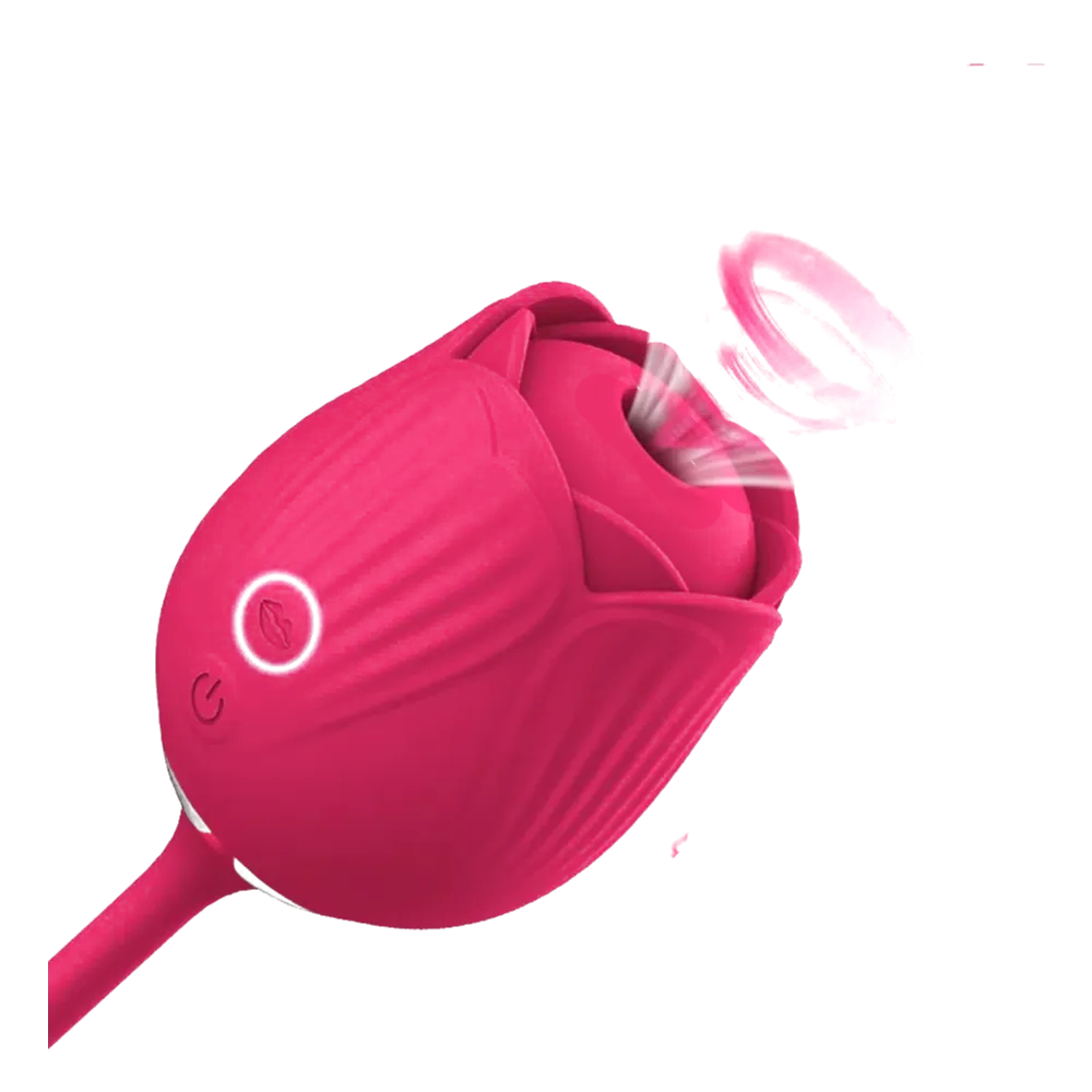 Camila - Estimulador de clítoris con succión en forma de rosa, vibrador de clítoris diseñado para una estimulación única e intensa.
