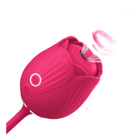 Camila - Estimulador de clítoris con succión en forma de rosa, vibrador de clítoris diseñado para una estimulación única e intensa.