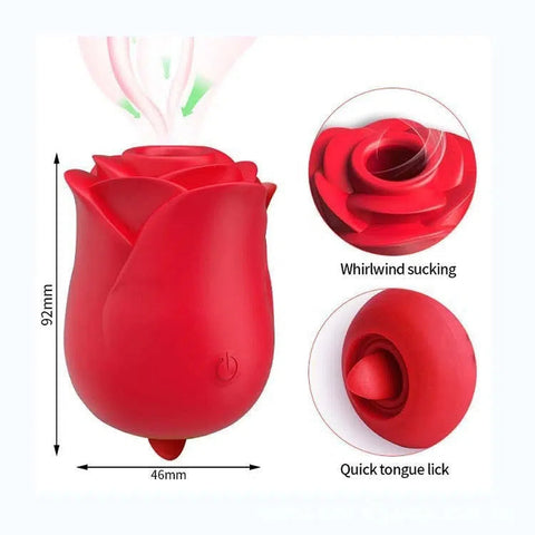 Florya, masturbador femenino con forma de rosa, con succión potente y función de lengua vibradora, de Desire Mosaic