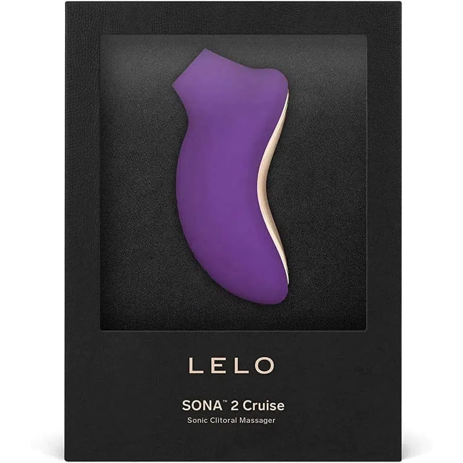 LELO SONA 2 Cruise en su caja original, masajeador clitorial sónico de color púrpura con diseño elegante y tecnología de ondas sónicas

