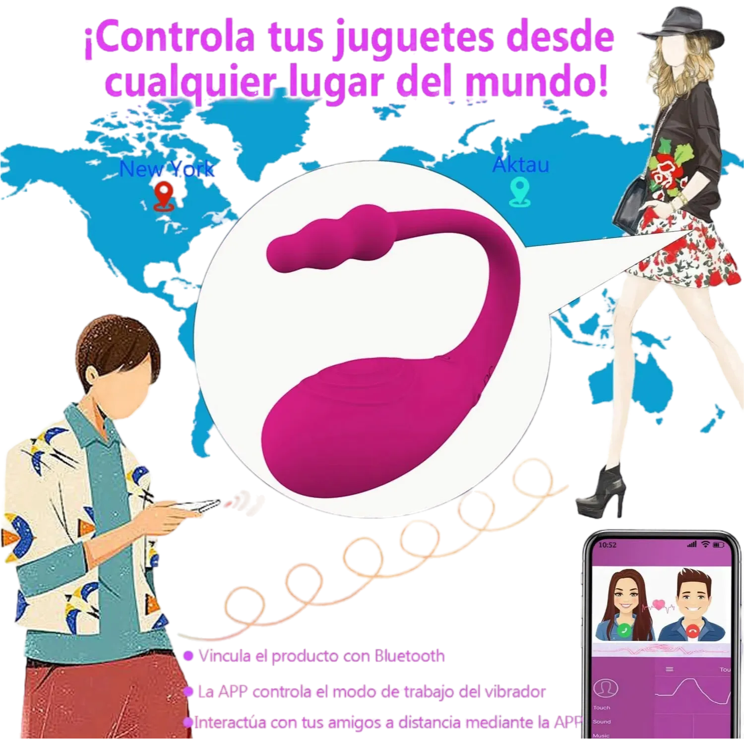 Liora - Controla tu vibrador desde cualquier parte del mundo con la APP y Bluetooth.
