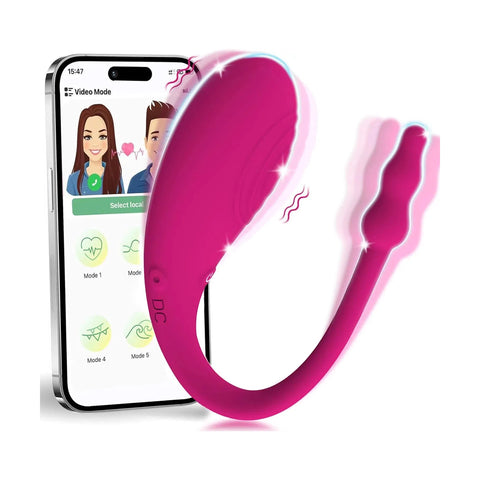 Vibradora Liora de Desire Mosaic con control remoto por app, diseño portátil, silencioso y resistente al agua.