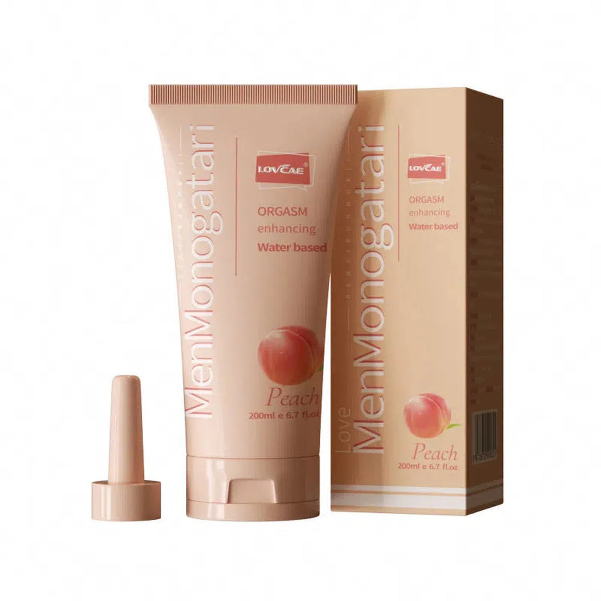 Lubricante comestible Fruité sabor melocotón con base de agua, ideal para juegos orales e íntimos.