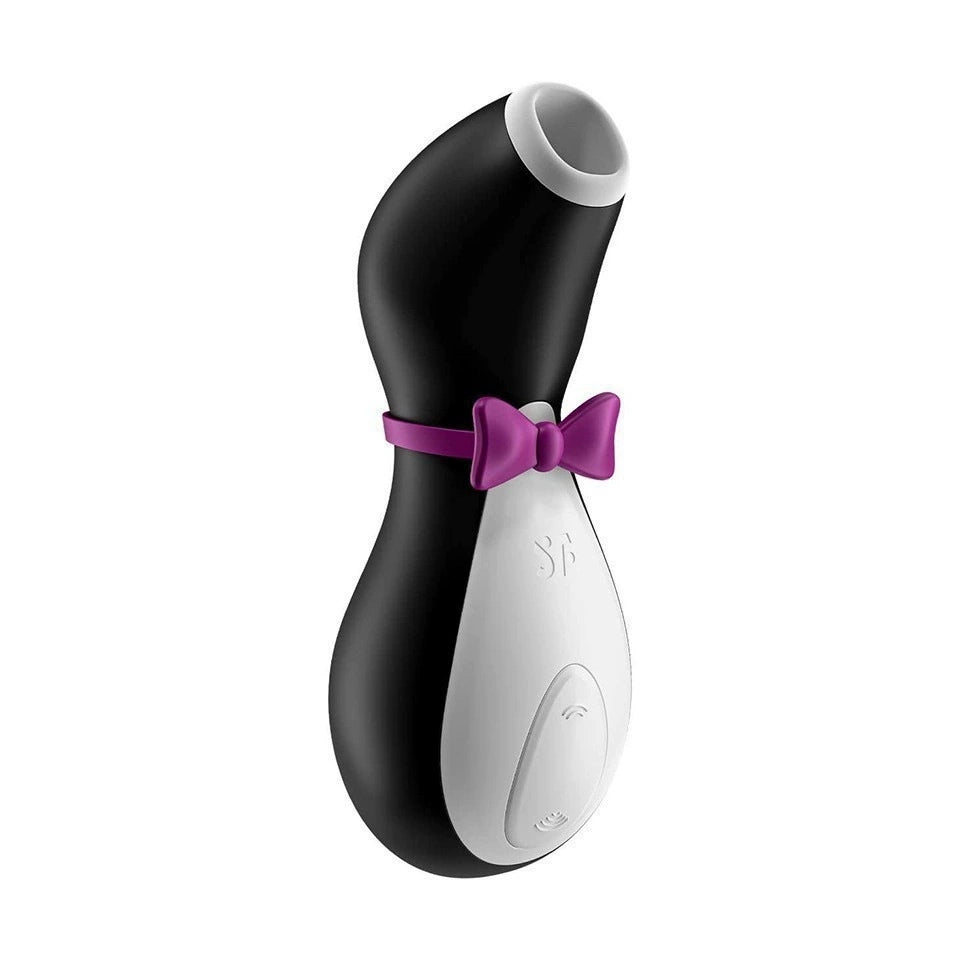 Satisfyer Penguin succionador de clítoris - Diseño curvado para un agarre cómodo y fácil uso.