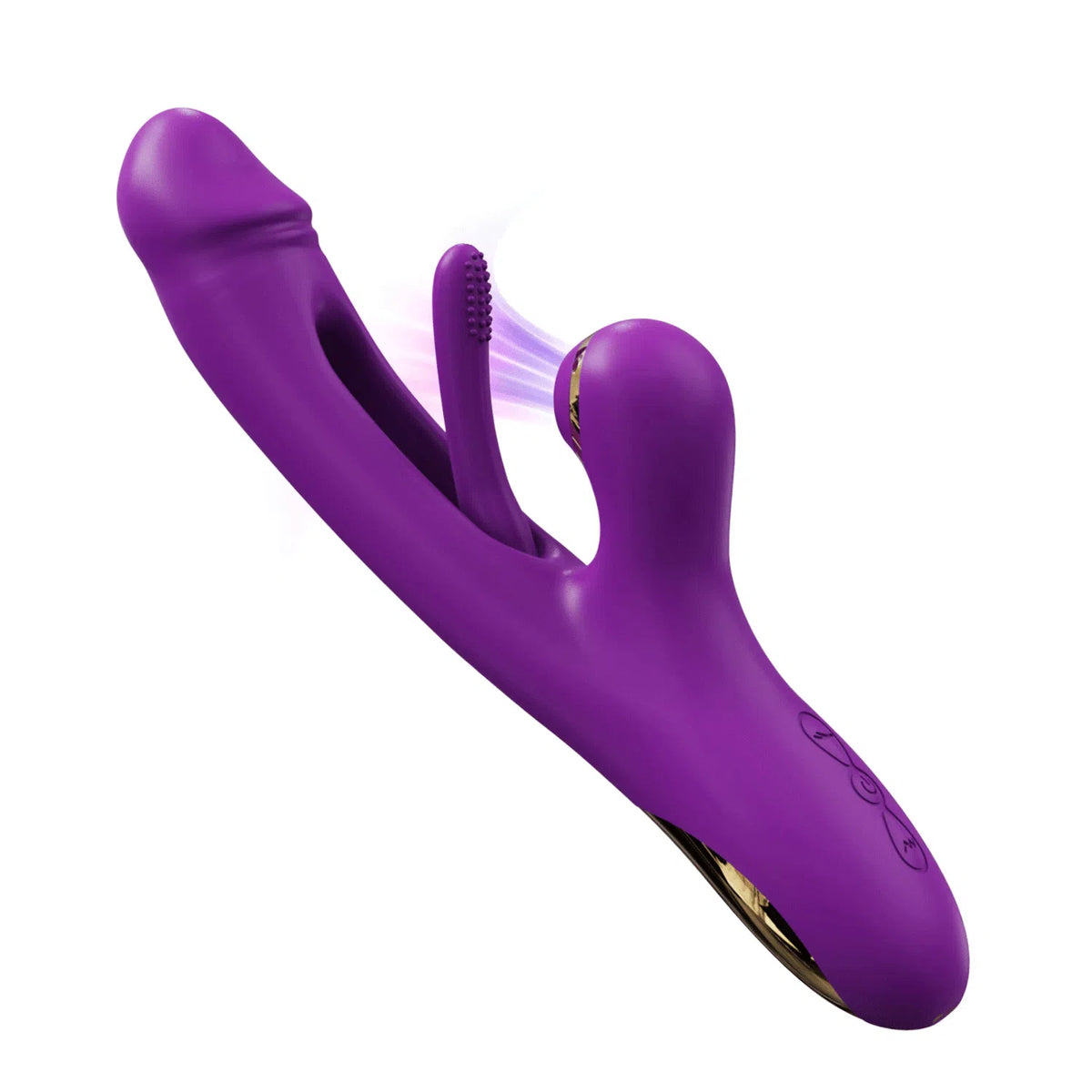 Vera - Vibrador clítoris 3 en 1, con succión y tapping, color púrpura para placer intenso.


