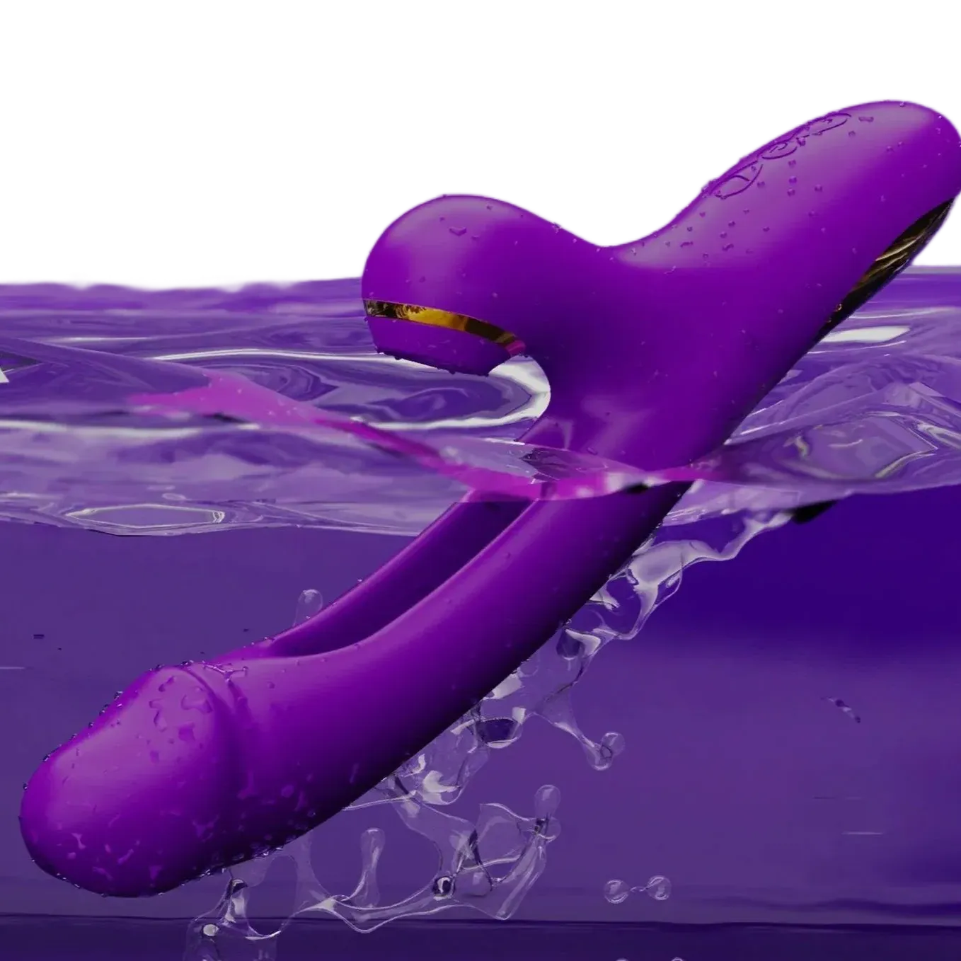 Vera - Vibrador con Doble Estimulación, Resistente al Agua IPX6, Color Lila