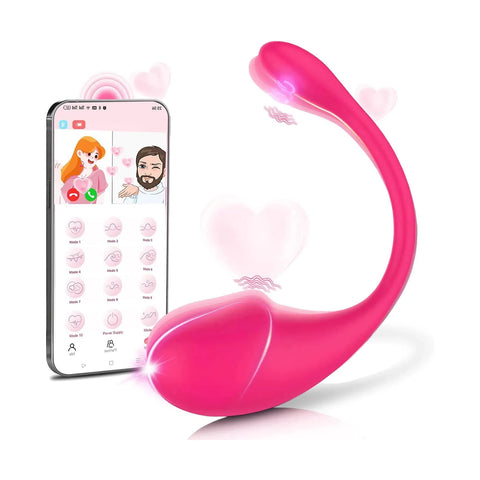 Vibrador rosa LUA de Desire Mosaic con control remoto por app, ideal para estimular el punto G y clítoris en pareja o a distancia.